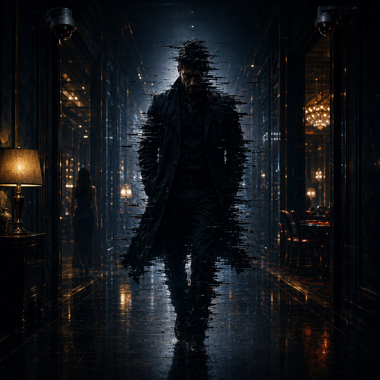 Cinematic image inspired by the forgotten operative in The Delphi Man