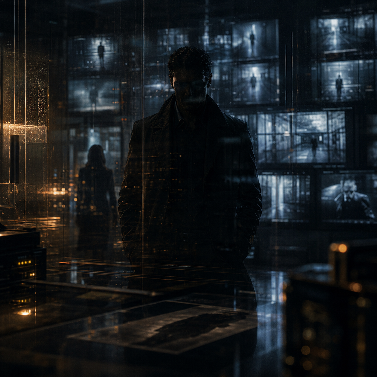 Cinematic image inspired by the memory, witness, and accountability themes of The Delphi Man